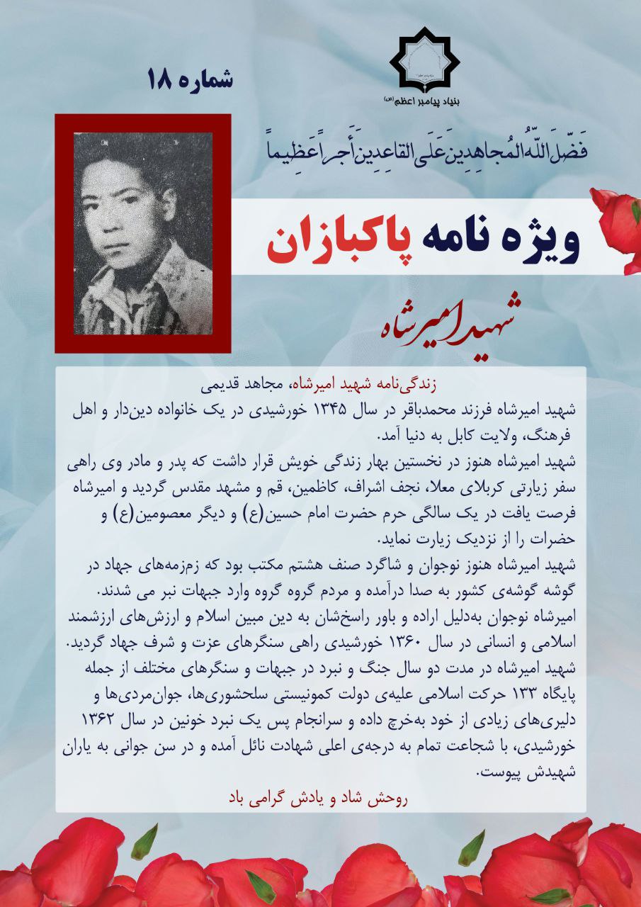 زندگی‌نامه شهید امیرشاه